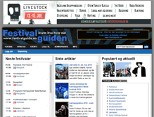 Tablet Screenshot of festivalguide.no