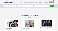 Desktop Screenshot of festivalguide.cz